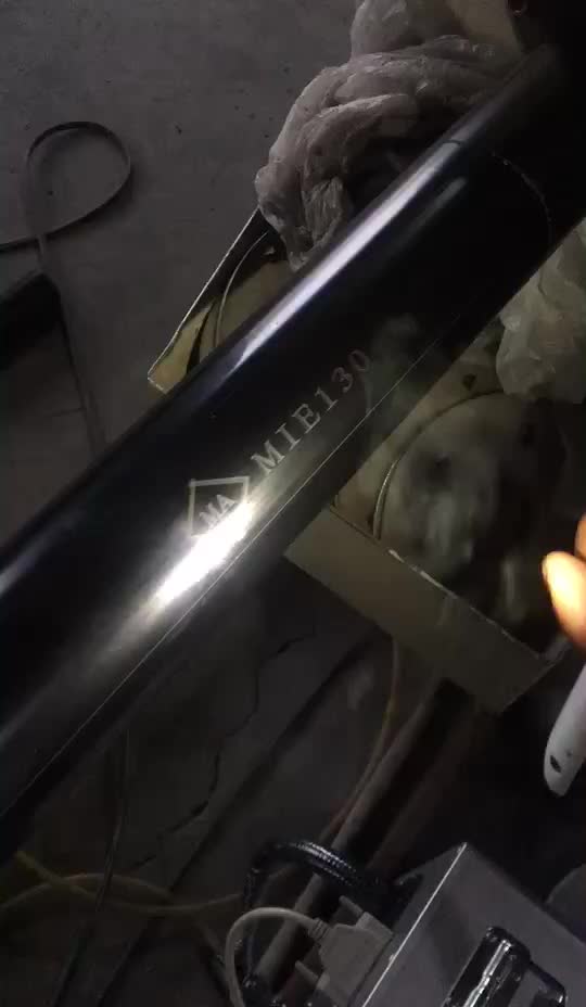 激光喷码机在管材上的喷码视频二
